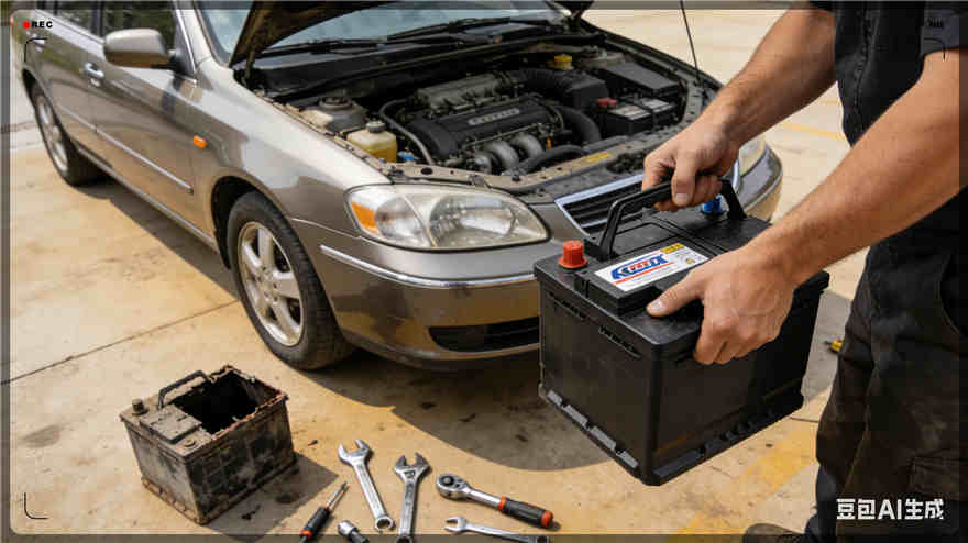 怀远汽车换电瓶电话【案例】